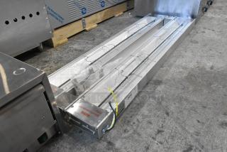 Brand new ServIt 423SW48THDBLA 48" double strip warmer, dual toggle controls, scratch and dent, 120V, 1 phase.