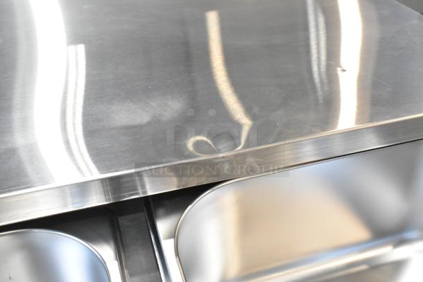Brand new Avantco 177BW48 2024 hot dog bun warmer, stainless steel, 120V, minor dent on top, 48-bun capacity.