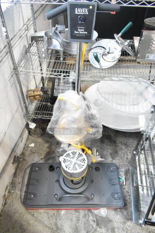 Lavex SP-8825 Heavy Duty Square Floor Machine, brand new with some scratches and dents, 120V, 1 phase, industrial use.