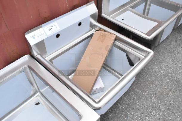 BRAND NEW Steelton 522CS11818N 18-gauge stainless steel sink, 18"x18"x12" bowl, one compartment, scratch and dent condition.