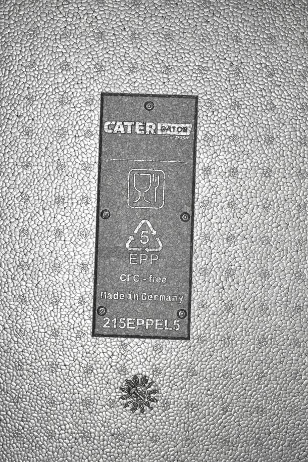 BRAND NEW CaterGator Dash 215EPPEL5, black EPP insulated food pan carrier, 5 full-size pan capacity, CFC-free, made in Germany.