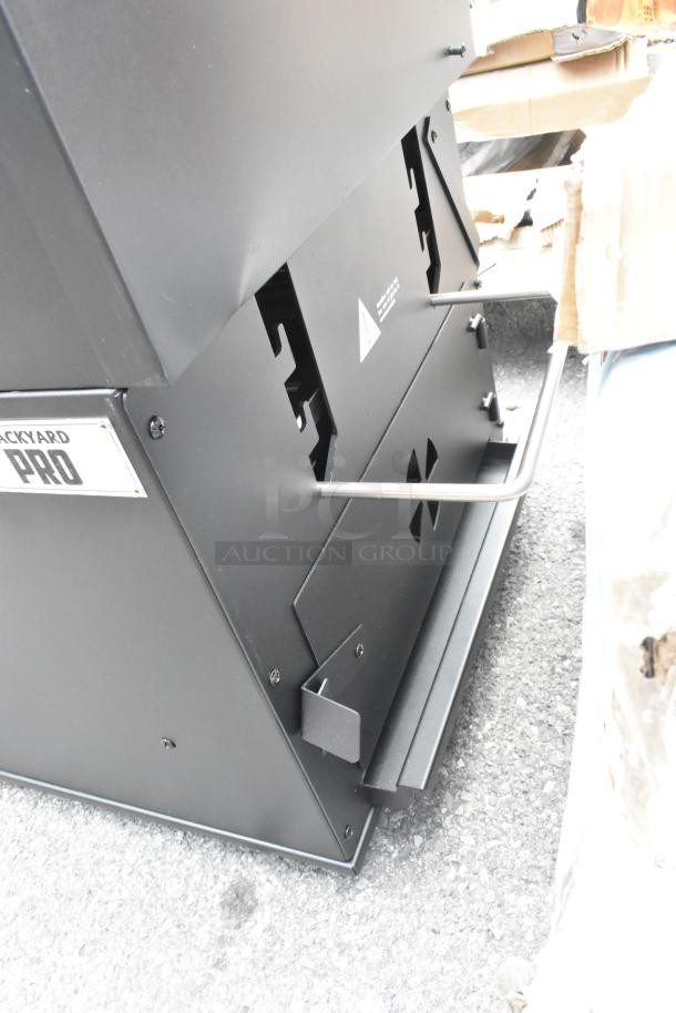 BRAND NEW Backyard Pro 554SMOKR60AS 60" smoker grill, scratch and dent, adjustable grates, black exterior.