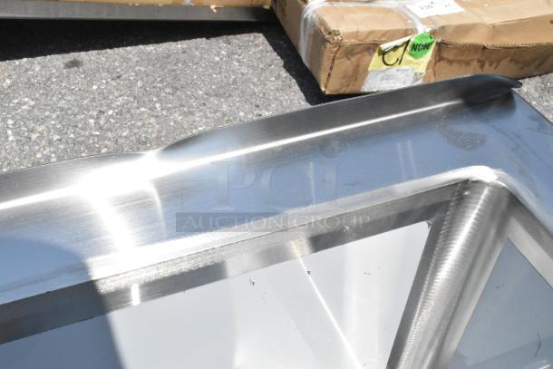 Regency 600SM202812 33" 16-gauge stainless steel mop sink, 28" x 20" x 12" bowl, new with scratch and dent.