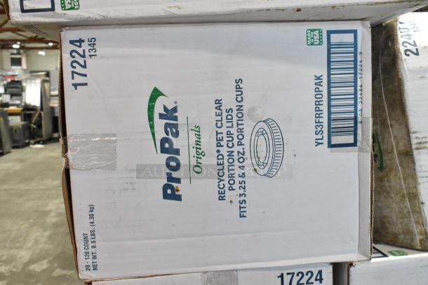 30 scratch and dent boxes with ProPak 17224 portion cup lids and National Imports red diffusers; 30 times your bid.