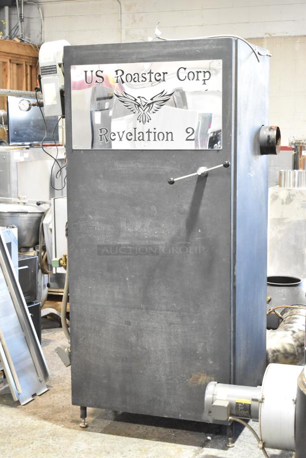 US Roaster Corp Revelation 2, 23 kilo coffee roaster, natural gas powered, 208-230/460V, 3-phase, commercial use.