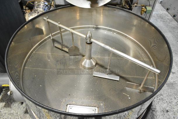 US Roaster Corp 23 kilo metal coffee roaster, natural gas, 208-230/460V, 3-phase, commercial use, excellent condition.
