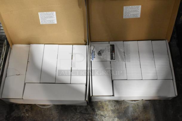 Lot of Lorex digital video recorder and 9 security cameras in original packaging, includes manuals. Appears new, unopened boxes.