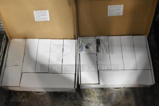 Lot of Lorex digital video recorder and 9 security cameras in original packaging, includes manuals. Appears new, unopened boxes.