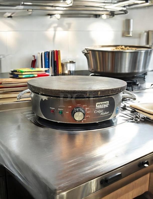 Waring WSC-160 16" Electric Crepe Maker in great condition, 120V, fully tested, with adjustable temperature settings.