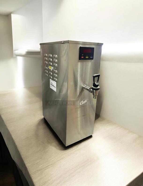 Curtis WB-5-GT Digital Hot Water Dispenser, Model WB5GT63001, stainless steel, excellent condition, 120 V, fully tested.