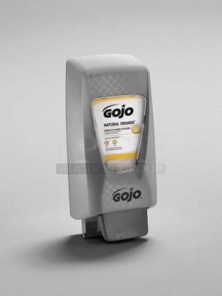 Brand new GoJo PRO™ TDX™ 5-3/4" black plastic wall mount foam hand soap dispenser, features "PUSH".