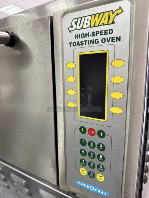 TurboChef NGC Tornado Rapid Cook Ventless Oven, excellent condition, one-touch controls, branded display panel.