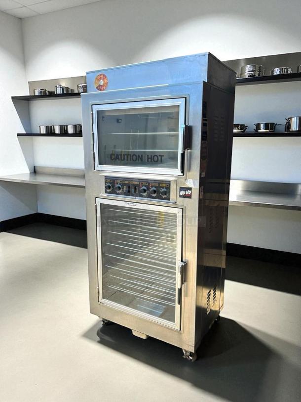 NuVU SUB-123P double deck electric oven proofer combo, 120/240V, 3 phase, in excellent condition, fully tested and working.