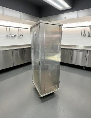 New Age Industrial 1290PH full-size enclosed bun pan rack, holds 40 pans, excellent condition, fully tested and working.