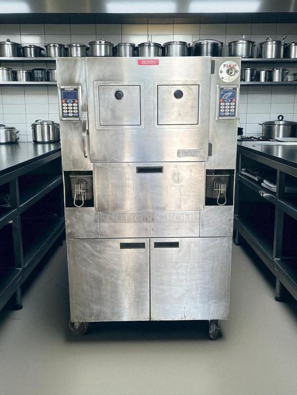 AutoFry MTI-40E ventless fryer, 6.0 gallon, double basket, mobile, 208/240V, 1 phase. Fully tested, excellent condition.