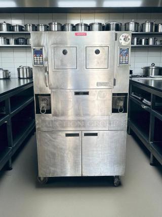 AutoFry MTI-40E ventless fryer, 6.0 gallon, double basket, mobile, 208/240V, 1 phase. Fully tested, excellent condition.
