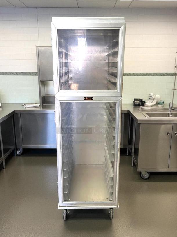 Lakewood Aluminum CA72-RR18-S-R bakery sheet pan rack, excellent condition, fully tested, visible logo, on casters.