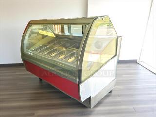 Great Condition - Oscartielle Model C83FK-9SC 24 Pan Gelato Ice Cream Case, 220 Volts 1Ph. - Tested & Working - Item #1198792