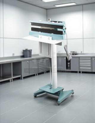 12" Constant Heat Foot Sealer with Lined Jaw, tested & working, in super nice condition. 115v power, stands on sturdy base.