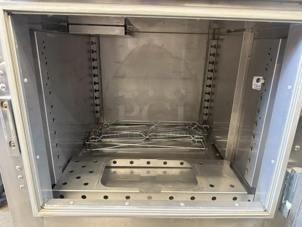 Metro C563L-SFC-L under-counter heated holding cabinet, clear doors, stainless steel interior, tested and working condition.