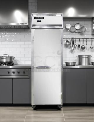 Continental Refrigerator 1F Freezer, reach-in, single section, excellent condition, 115v, tested and working.