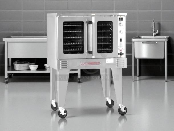 Great condition Southbend PCG50S/SI Platinum single full-size natural gas convection oven, 50,000 BTU, tested and working.