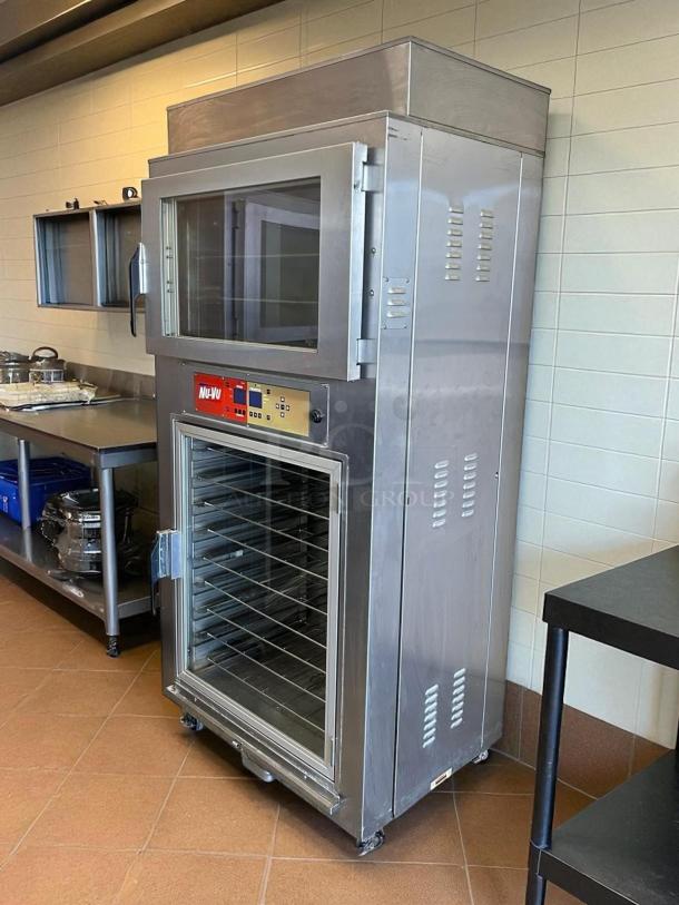 Nuvu SUB-123P electric proofer oven in excellent condition, with heat and humidity features, 208v/1ph, tested and working.