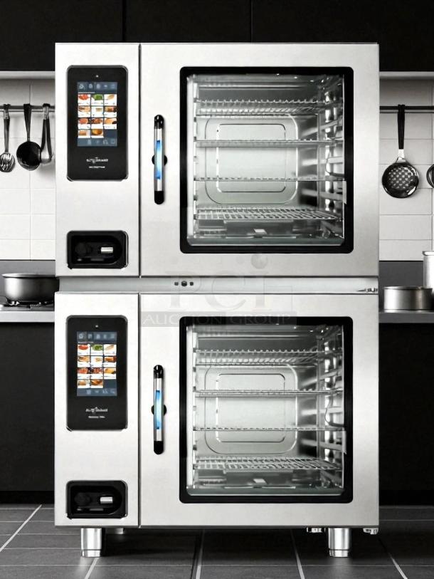 BRAND NEW Alto-Shaam 7-20G PRO double full-size combi-oven, boilerless, natural gas. Featuring touchscreen controls.