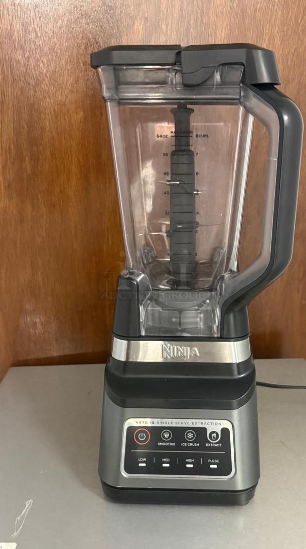 Ninja® Professional Plus Kitchen System Blender, black and silver, clear pitcher, multi-speed controls, excellent condition.