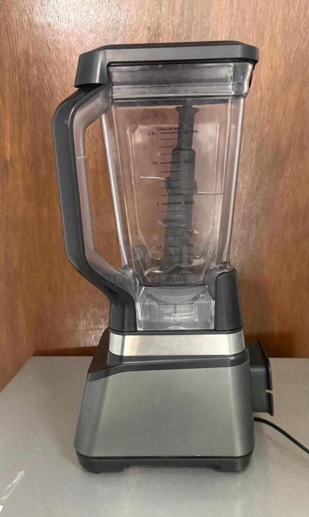 Ninja® Professional Plus Kitchen System blender in excellent condition, featuring a sleek design and clear capacity markings.