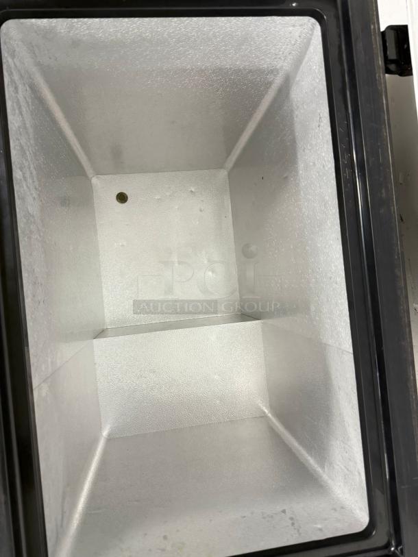 WANAI 3.0 Cu.Ft chest freezer, model BC/BD-63-Black, clean interior, black finish. Suitable for compact storage needs.