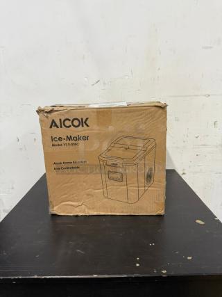 AICOK Stainless Steel Countertop Ice Maker YT-E-005C (30lbs in 24h, 9 Bullet Cubes in 5 Mins, 2 Sizes, Self-Clean) - Item #1202475