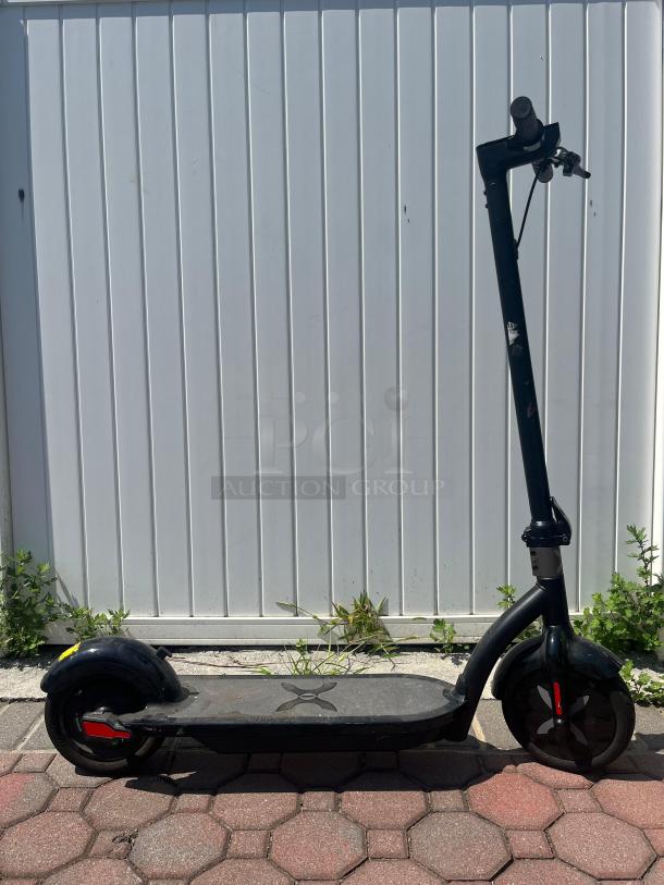 Hover-1 Self Balancing Electric Scooter, black, LED lights, 18 mph, UL 2272 Certified, appears in used condition.