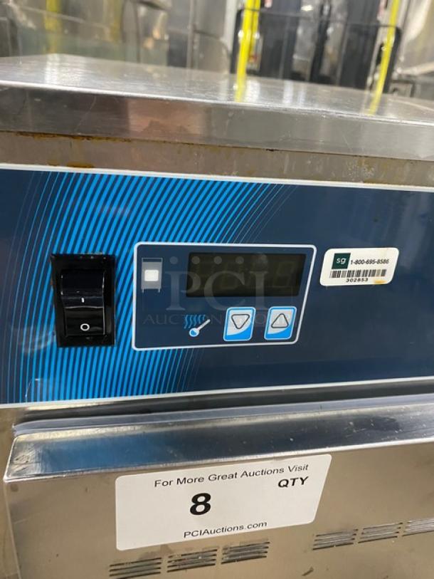 Alto-Shaam Halo Heat Series 500-S stainless-steel electric holding cabinet, model 500-S, on casters, with digital control panel.