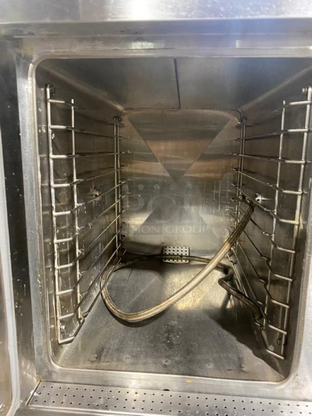Southbend R24-5 stainless steel electric convection steamer, 5-pan capacity, clean interior, model R24-5, SN: 96237-11MM-3893.