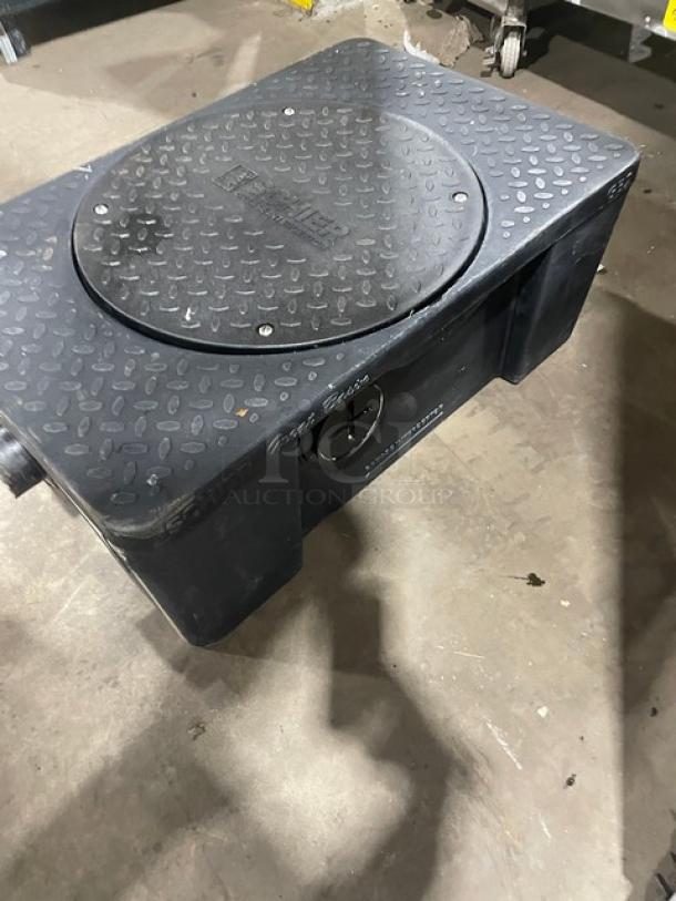 Schier Products Great Basin Series 20 Gal. Hydromechanical Grease Interceptor, Model 4065-001-05, black, excellent condition.