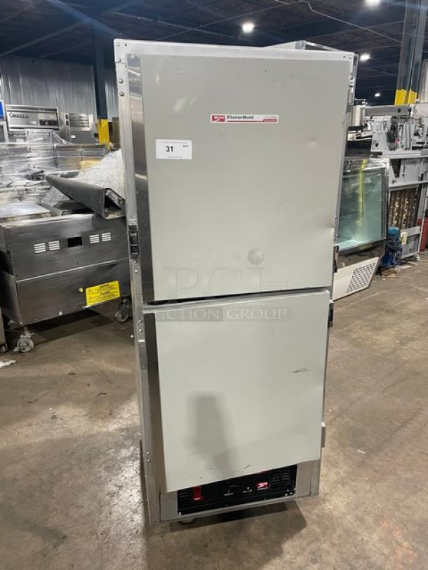 Metro Flavor Hold Series commercial half door insulated mobile heated holding/proofing cabinet, Model C199H1N, 120V, on casters. Visible exterior and functional condition.