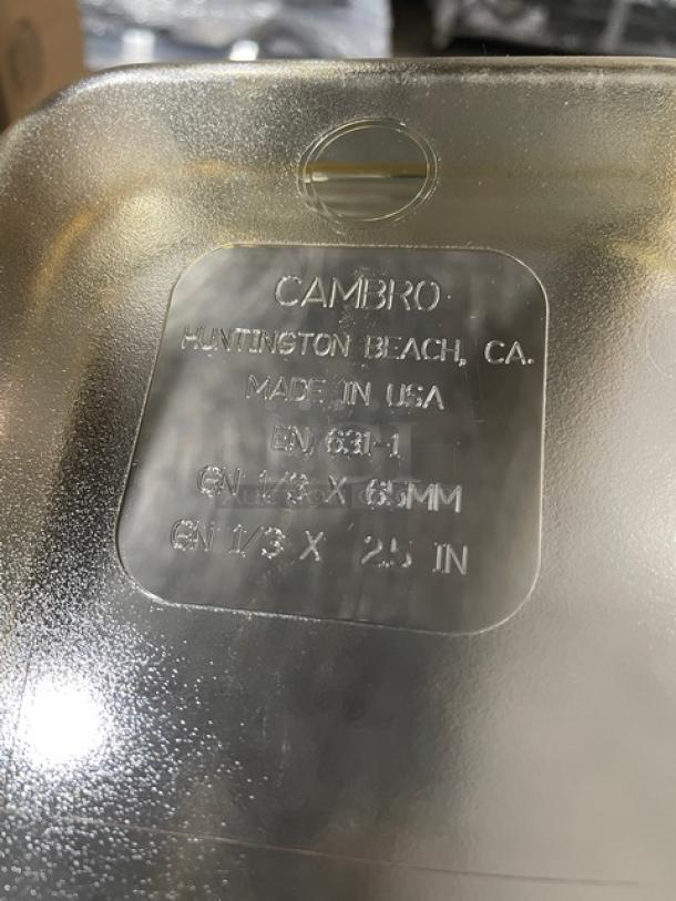 Brand new Cambro 32HP150 amber high-temp 1/3-size 2" food pan. Made in USA. Durable and commercial-grade quality.
