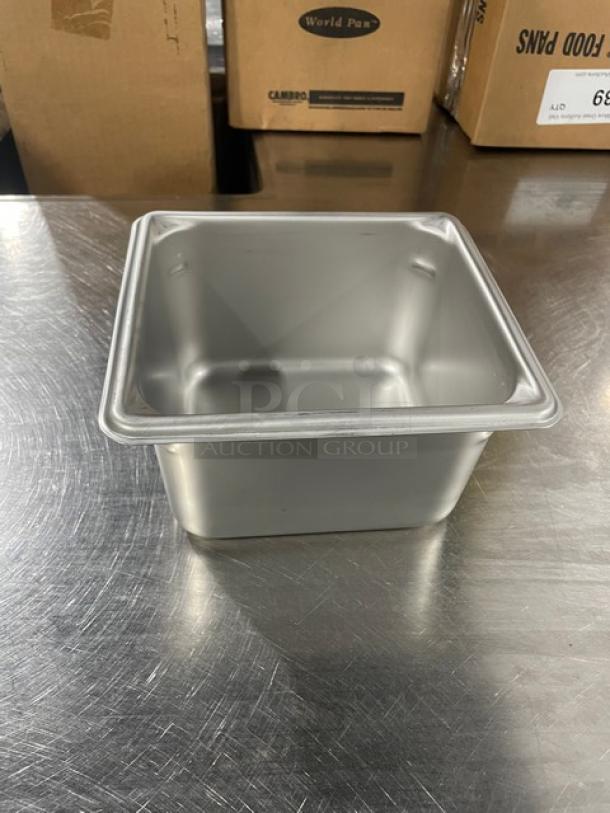 NEW Vollrath Super Pan V Series stainless steel steam table pan, model 30642, mint condition.
