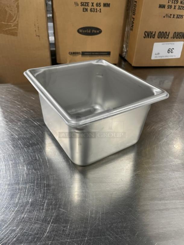 NEW Vollrath Super Pan V Series stainless steel steamtable pan, model 30642, in pristine condition.