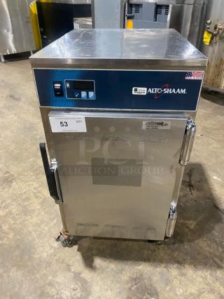 Alto-Shaam 2016 Halo Heat Series Model 500-S mobile heated holding cabinet, stainless steel, 6 pan, on casters, 120V.