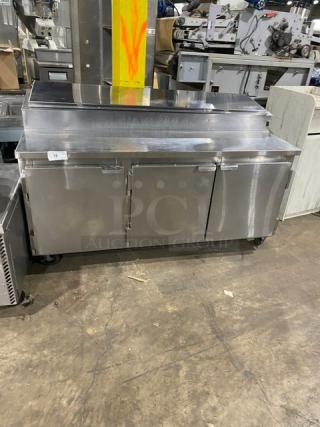 Marsal! 2015! Late Model! Commercial Stainless Steel 3 Door Refrigerated 72