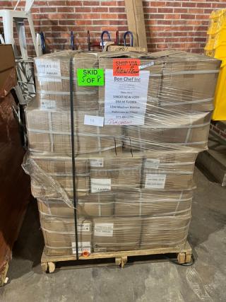 BRAND NEW AeroGlove Model 3697BC pallet with 1,200 biodegradable gloves per case, shrink-wrapped for shipping.