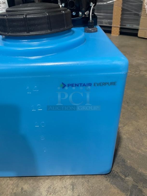 Brand new Pentair Everpure OP175/16 reverse osmosis system with 16-gallon tank. Electric powered, 120V.