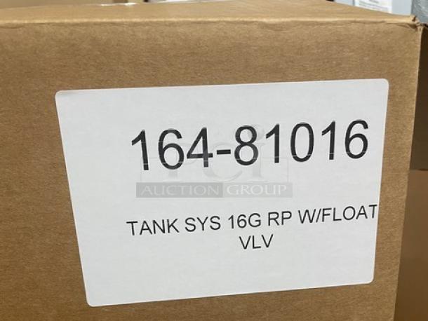 Pentair Everpure OP17516 Reverse Osmosis System with 16 Gal. Tank, label reads "164-81016 TANK SYS 16G RP W/FLOAT VLV."