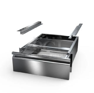 BRAND NEW NBR TDR-2020 stainless steel drawer assembly, commercial-grade, includes sliding tracks, excellent condition.