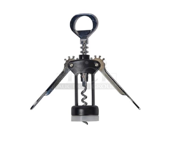 Brand new Winco Winware Series CO-701 corkscrew, zinc alloy, butterfly design, commercial use, mechanical type.