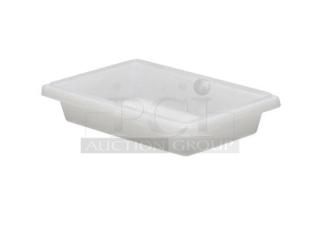 BRAND NEW! Cambro Commercial White Polycarbonate 12”x18” Rectangular 3” Deep Food Storage Box/Container! Model: 12183P148! 6X Your Bid! - Item #1201647