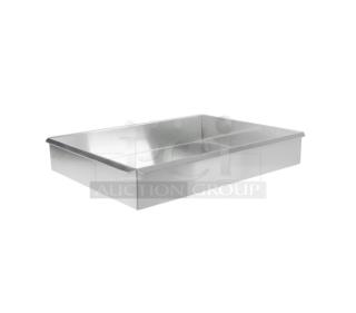 Brand new Vollrath Wear-Ever 18"x13" aluminum cheesecake pan, model 5275, 3" deep, commercial-grade.