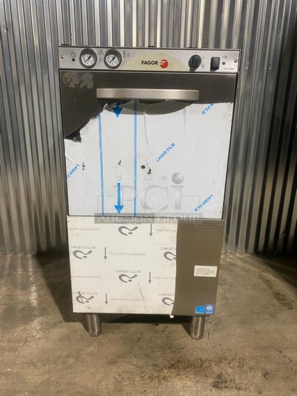 Fagor Commercial Stainless Steel Dishwasher, Model FI-72W4W, Energy Star Certified, with Full Size Cup Rack, Scratch-N-Dent.